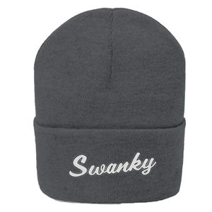 Swagger Cult Embroidered Charcoal Swanky Beanie
